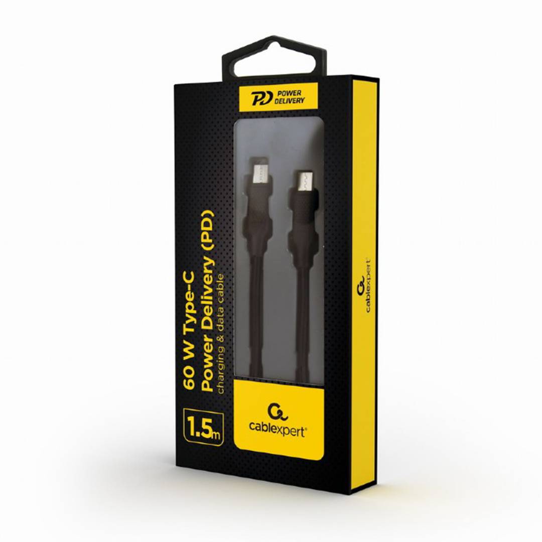 Cable USB Gembird tipo C 2.0 con conectores macho a macho de 1,5m