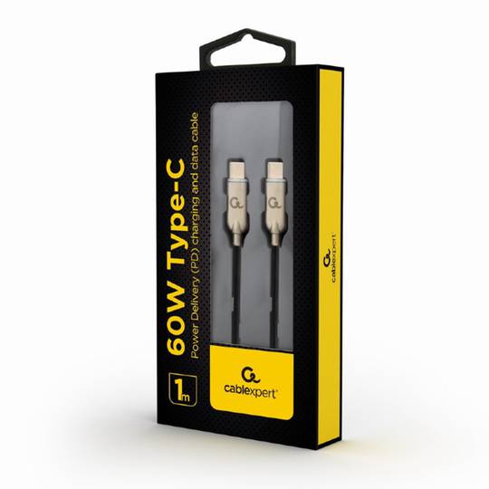 Kabel Gembird USB typu C męski na męski 2.0 o długości 1 m