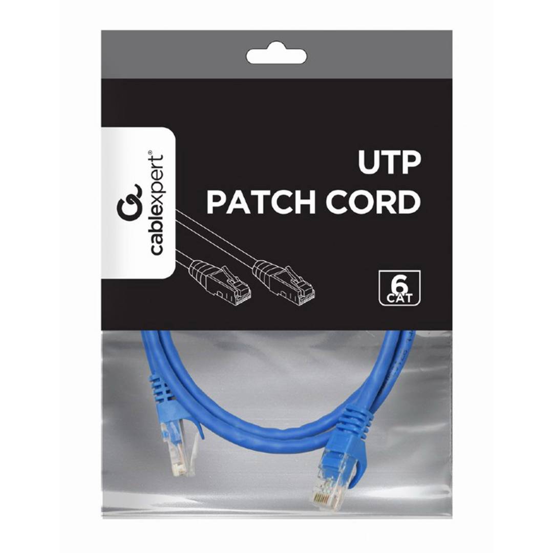 Cable Gembird UTP Cat6 de 0,5m en color azul