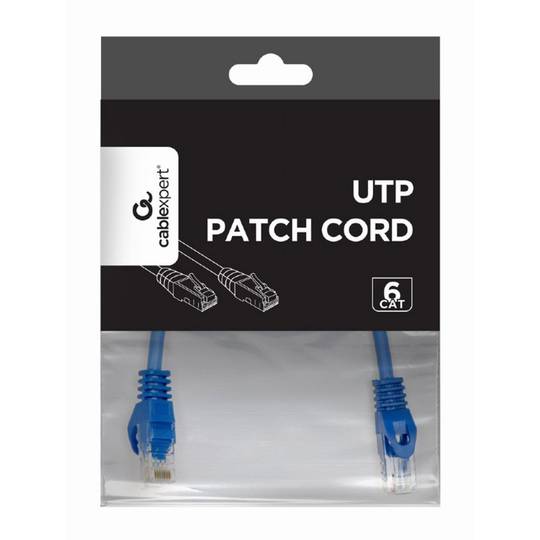Kabel Gembird UTP Cat6 0,25m w kolorze niebieskim