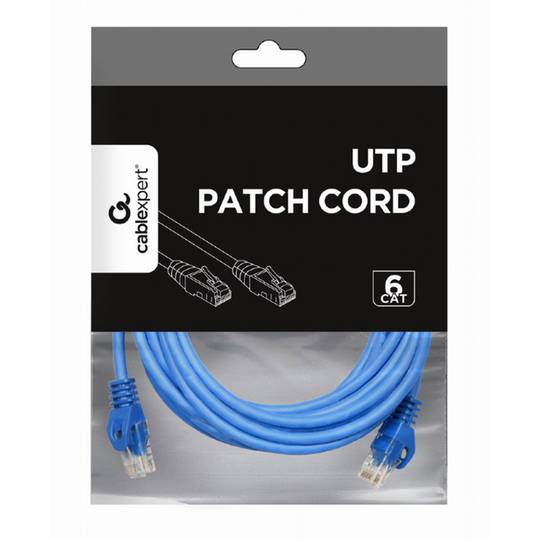 Cabo Gembird UTP Cat6 3 metros na cor azul