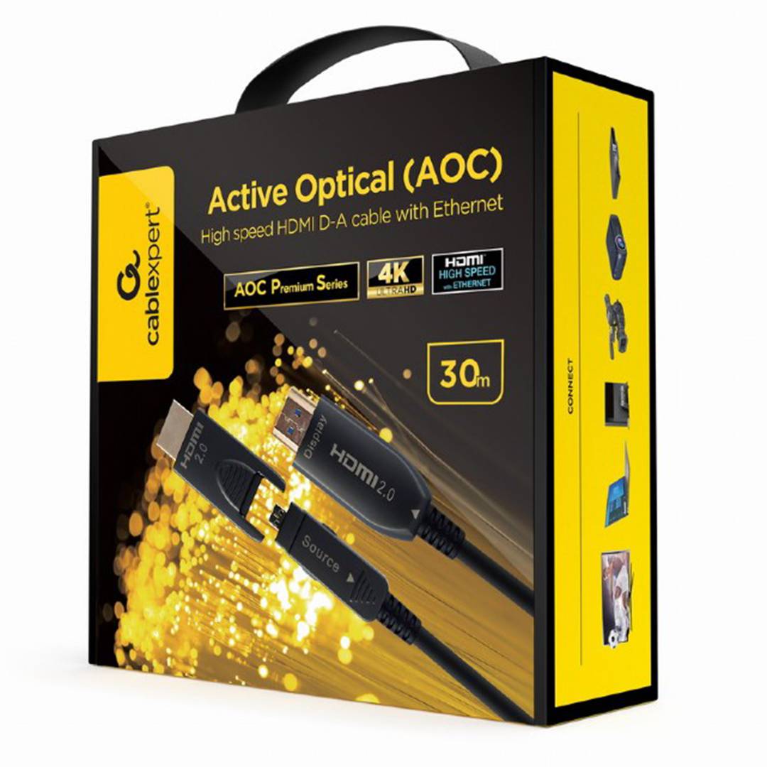 AOC HDMI DA High Speed Cable with AOC Premium Series Ethernet 30m