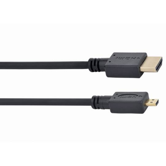 Cable HDMI Gembird de 1,8 m con conectores HDMI macho a micro HDMI macho V1.3