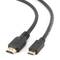 Cable HDMI Gembird de HDMI mini macho a macho V2.0 con Ethernet de 1,8m