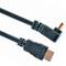 Cabo HDMI 2.0 com conector macho tipo A para conector macho tipo A Ultra HD 4k 3D com ângulo de 90 graus 1.8m