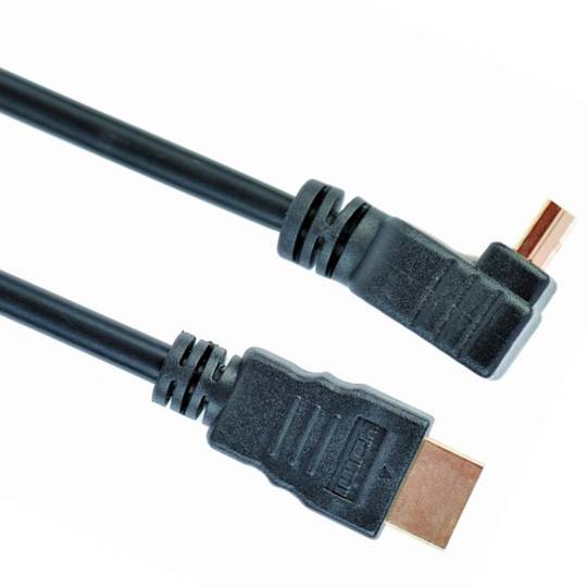 Gembird Câble HDMI Mâle vers Mâle 4K 3D Coudé à 90 Degrés 3m