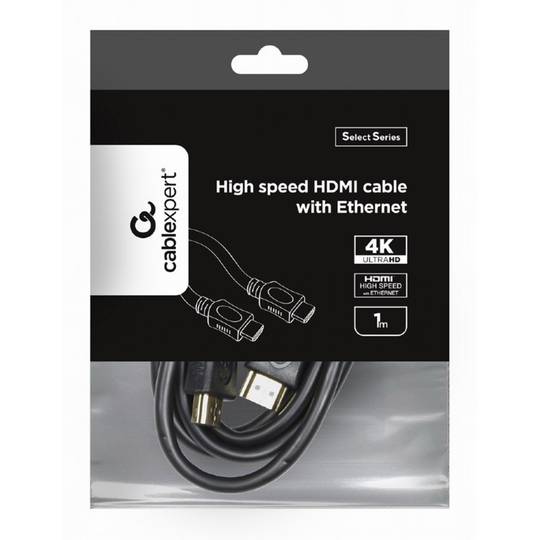 Gembird Select Serial 1m Male naar Male High Speed HDMI-kabel met 4K Ethernet