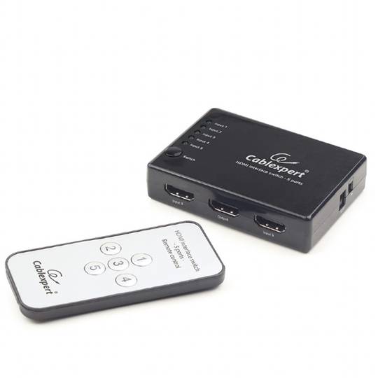 Switch HDMI Gembird a 5 porte e 1 uscita