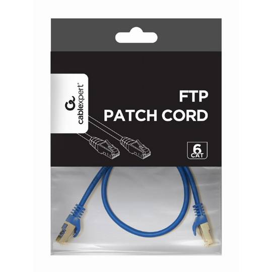 Cable de red Gembird FTP Cat.6 de 0,5m en color azul