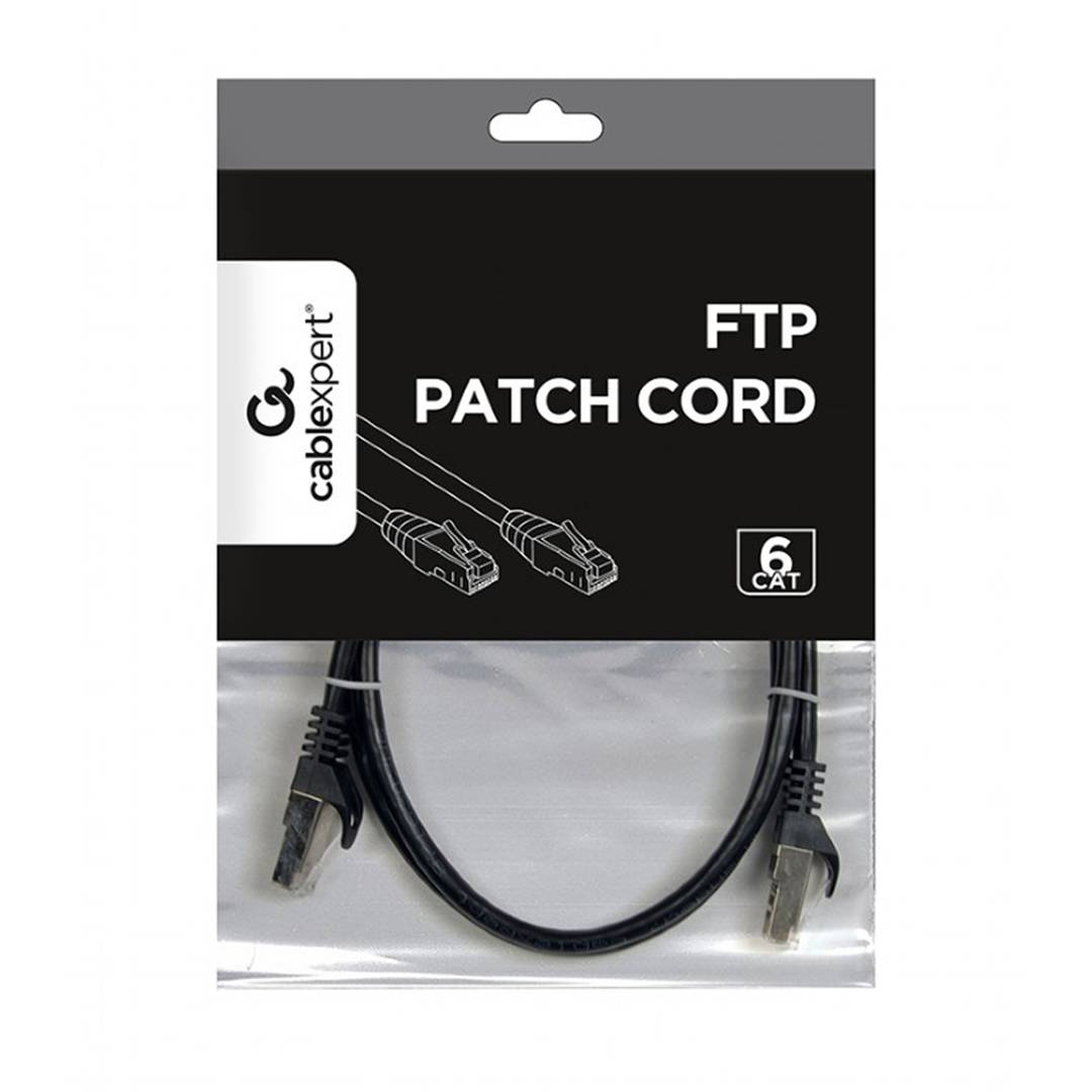 Kabel sieciowy Gembird FTP Cat.6 1m czarny