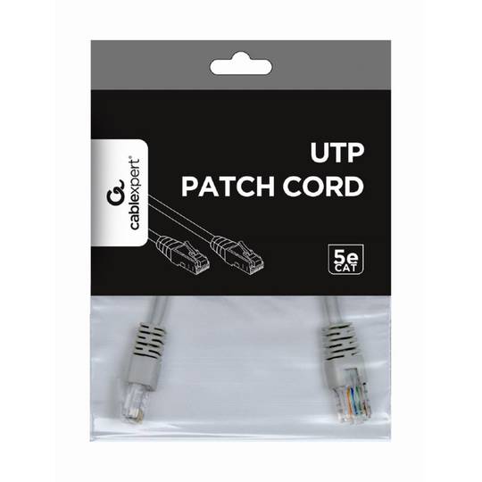Cable de xarxa Gembird UTP Cat.5e de 0.25m de color gris