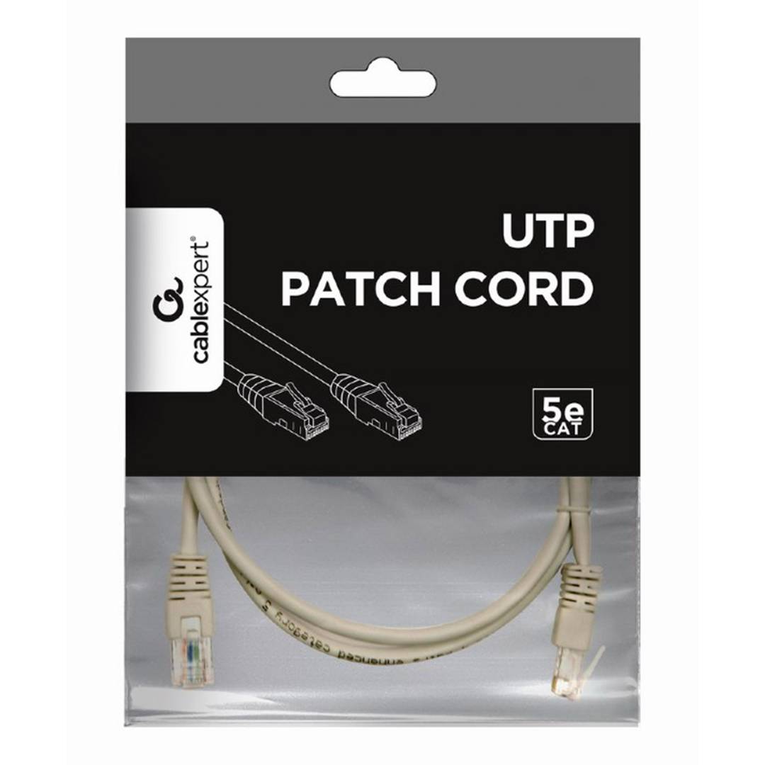 Cable de red Gembird UTP Cat.5e de 1m de color gris