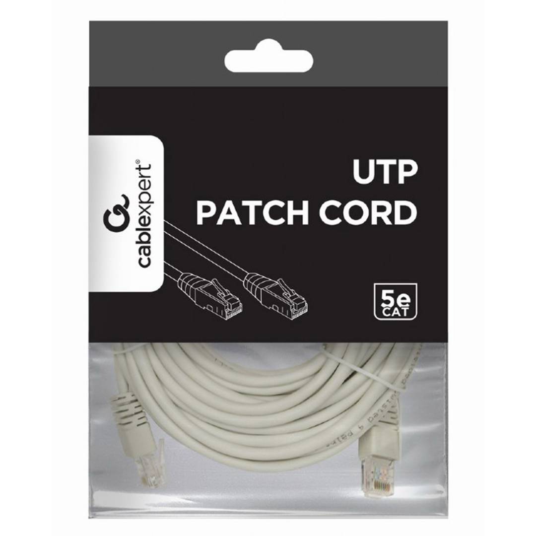 Cable de red Gembird UTP Cat.5e de 10m en color gris