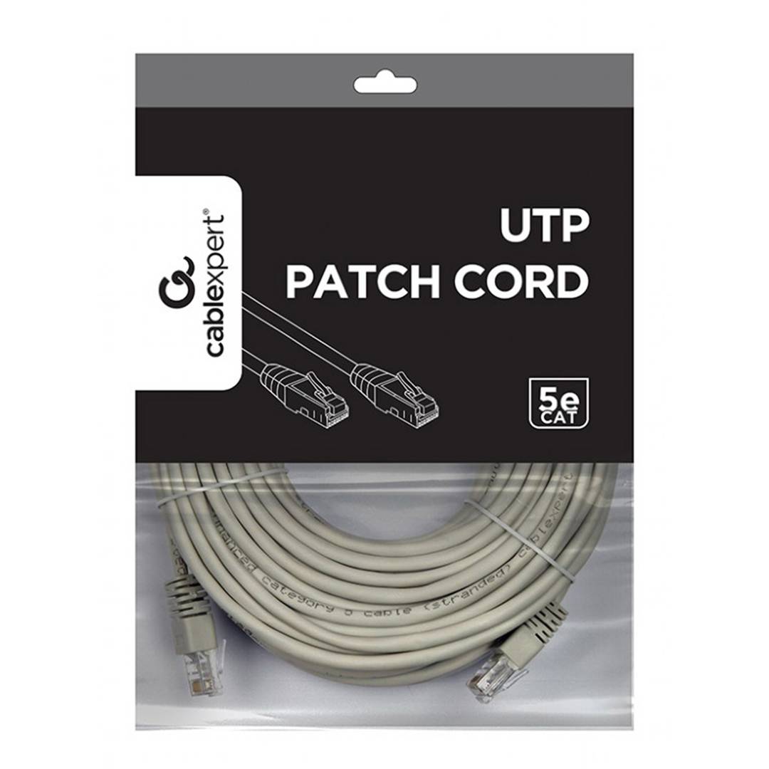 Cable de red Gembird UTP Cat.5e de 20m en color gris