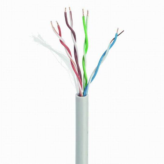 Cable de xarxa Gembird UTP Cat.5e rígid CCA AWG24 en bobina de 305m de color gris