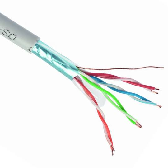Câble réseau Gembird FTP Cat5e rigide AWG24 en bobine de 305m, gris