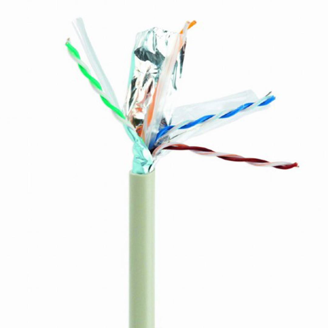 Gembird FTP Cat6 shielded AWG24 network cable in 305m coil, gray color