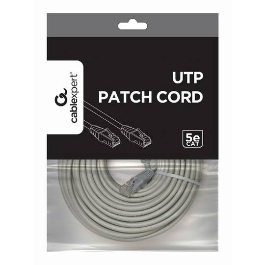 Câble réseau Gembird UTP Cat5e 15m gris