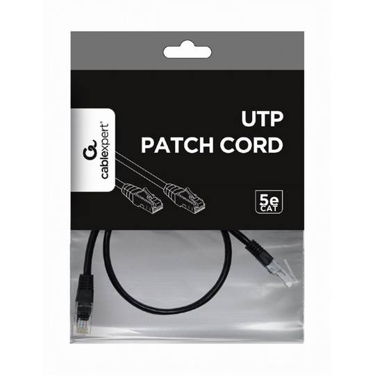 Gembird UTP Cat5e network cable 0.5m black