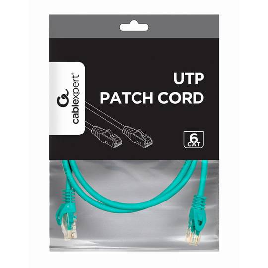 Gembird UTP network cable Cat.6 1m green
