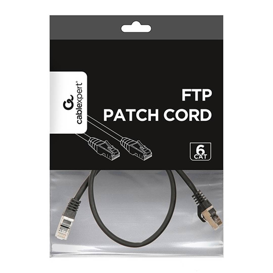 Cable Gembird FTP Cat6 de 0,5 metres de color negre