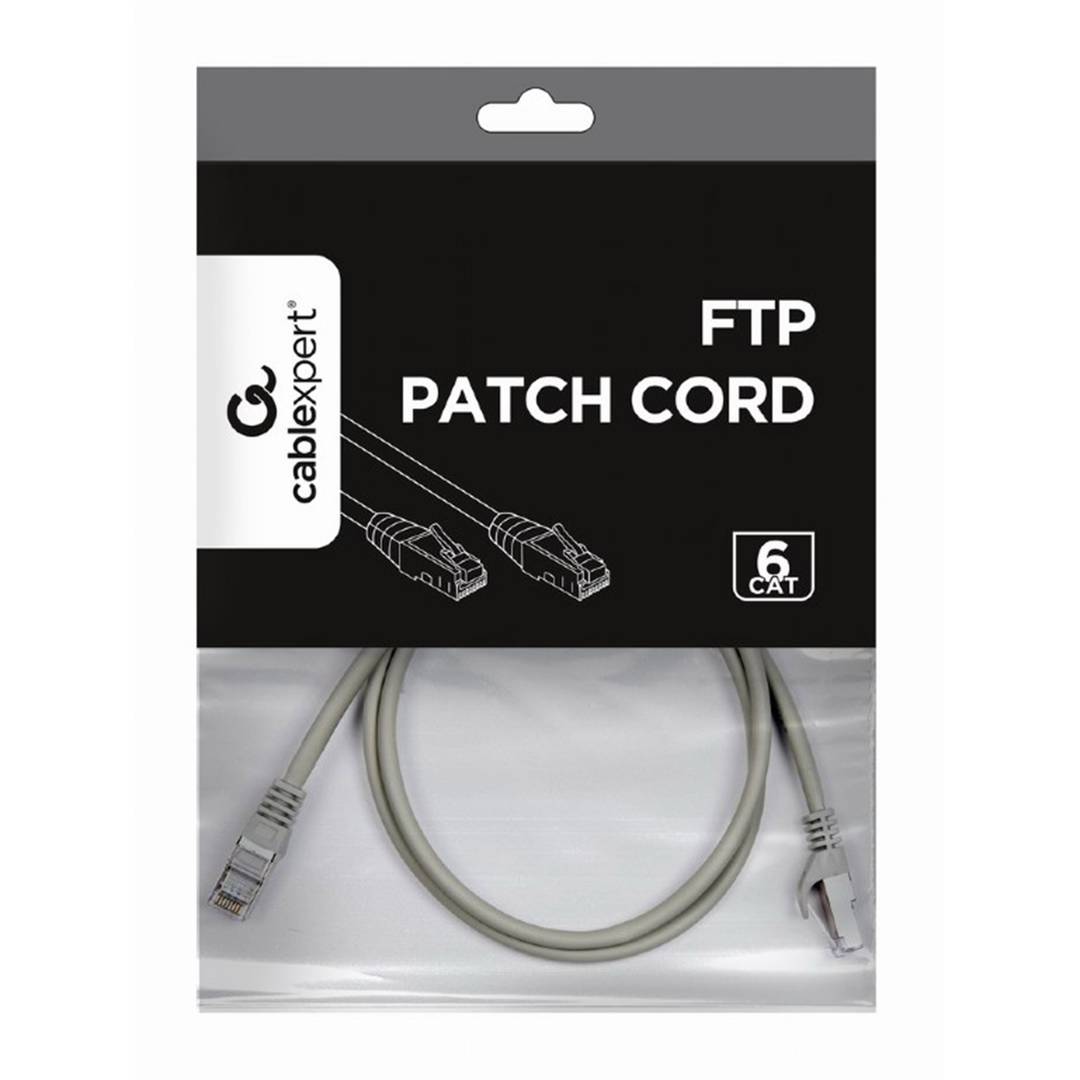 Cable Gembird FTP Cat6 de 1 metro de largo en color gris