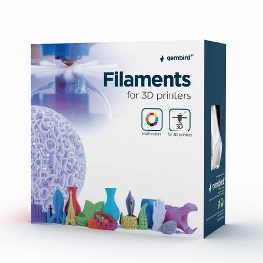 Filamento PLA bianco Gembird, 1,75 mm, 1 kg