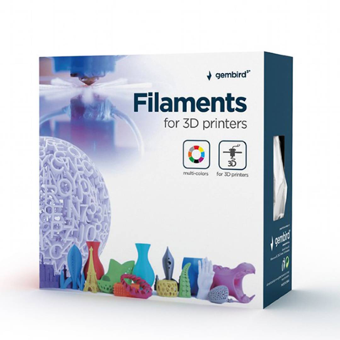 Filament PLA Gembird Czarny 1.75mm 200g