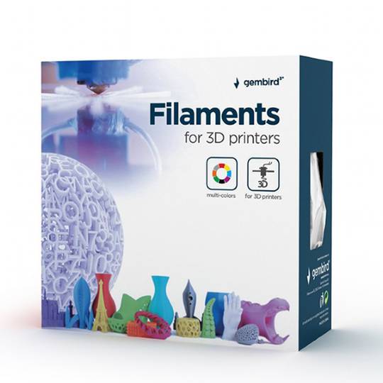 Filament Gembird White PLA 1,75mm 200g