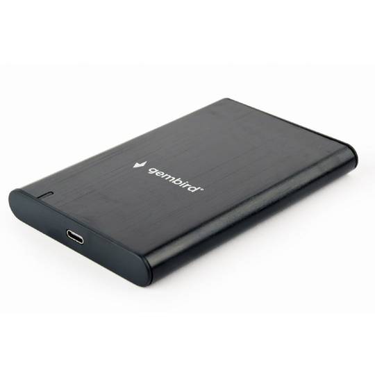 Carcassa Gembird HDD a SATA USB tipus C 3.1 d'alumini negre