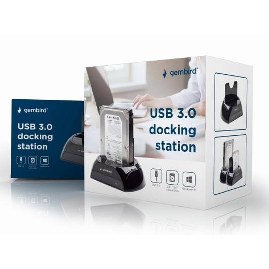 Gembird USB 3.0 Docking station per HDD in nero