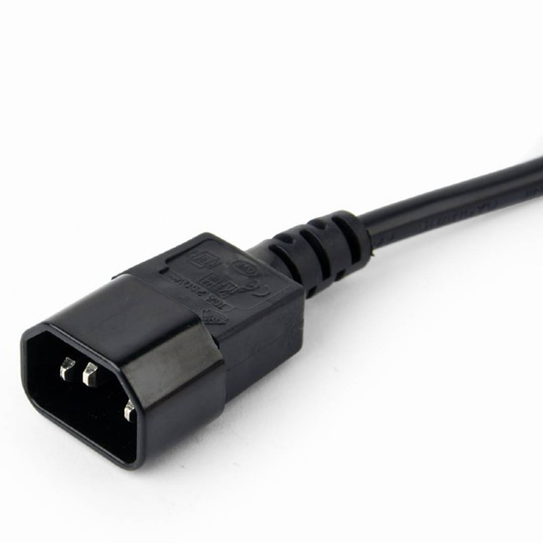 Gembird 3 Schuko 10A UPS filtro de linha com plugue C14 0,6 m preto EG-PSU3-01