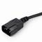 Gembird 3 Schuko 10A UPS filtro de linha com plugue C14 0,6 m preto EG-PSU3-01