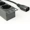 Gembird PDU 8 Schuko 1HE 10A Stromverteilerleiste mit 3 Meter Kabel und C14 Stecker EG-PDU-014-C14