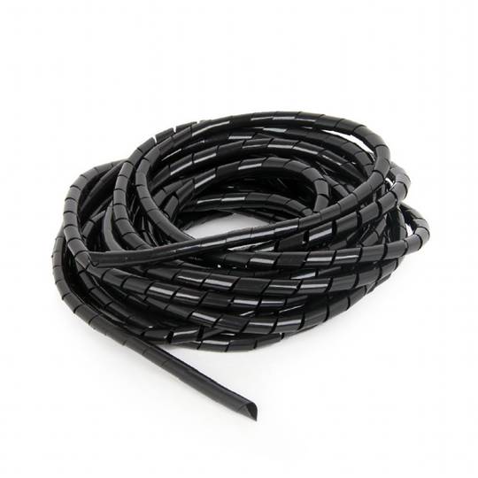 Organizador de cabos Gembird 12mm 10m cor preta