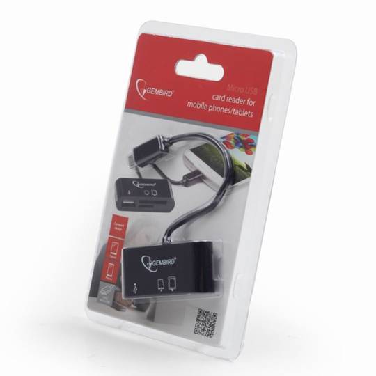 Lettore di schede micro USB Gembird per smartphone e tablet