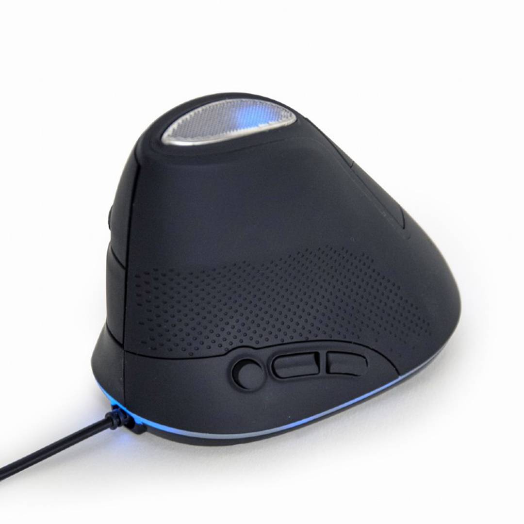 Gembird Ergonomic 6Button Wired Optical Mouse in Gray Cablematic