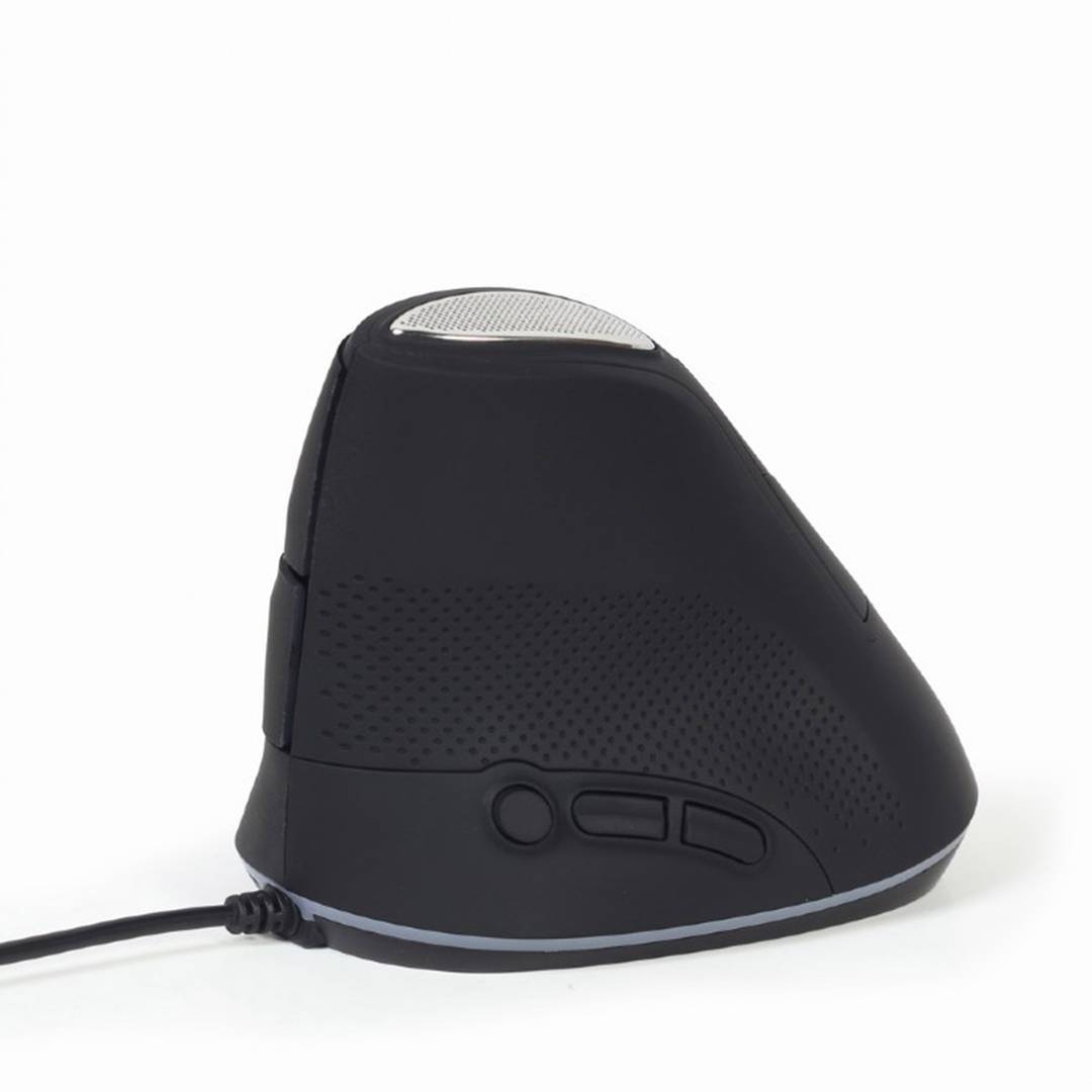 Gembird Ergonomic 6-Button Wired Optical Mouse in Gray