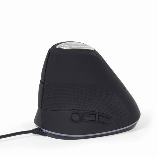 Gembird Ergonomic 6-Button Wired Optical Mouse in Gray