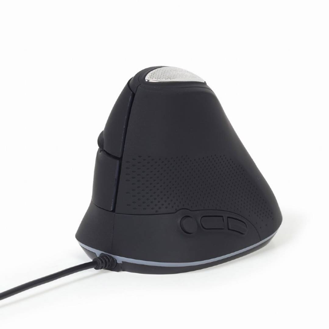 Gembird Ergonomic 6-Button Wired Optical Mouse in Gray