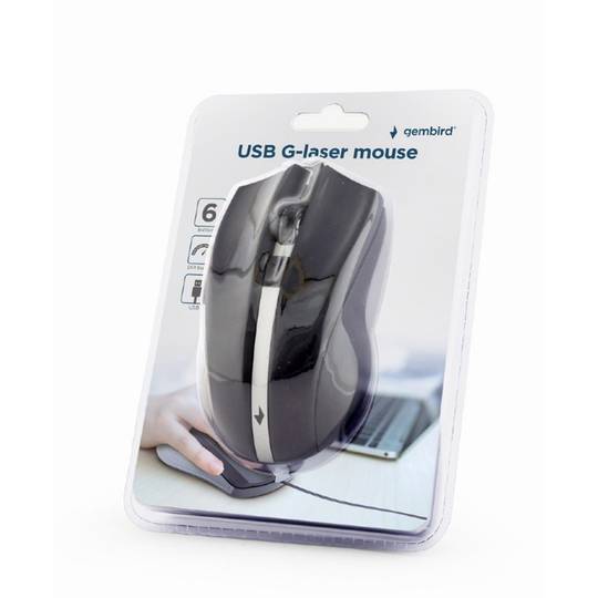Gembird mouse with USB cable and laser G