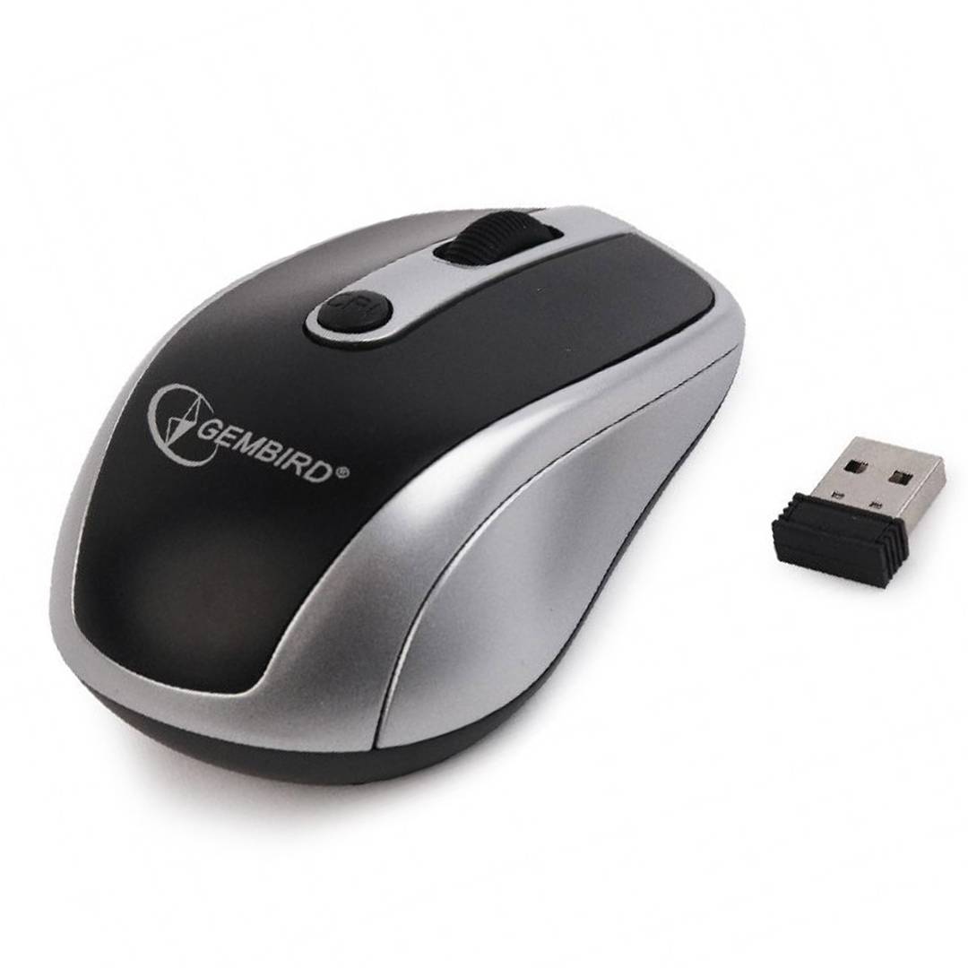 Gembird Wireless Mouse Black/Silver