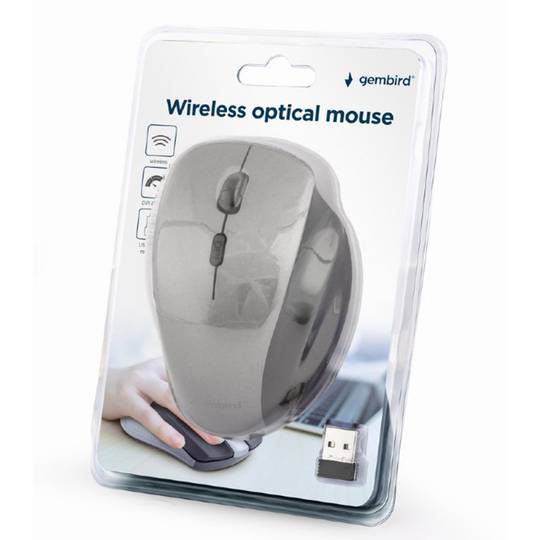 Gembird Wireless Optical 6-Button Mouse Black