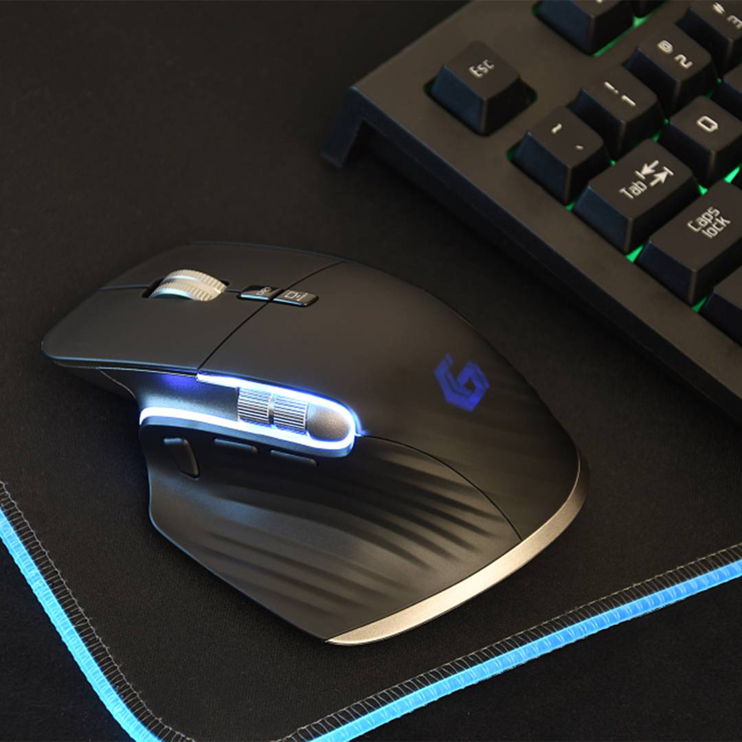 Gembird Wireless Rechargeable 9-Button Gaming Mouse with RGB.