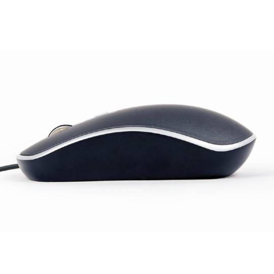 Mouse ottico cablato USB Gembird nero e argento