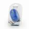 Rato óptico Gembird USB 1000 DPI azul e transparente com 3 botões.