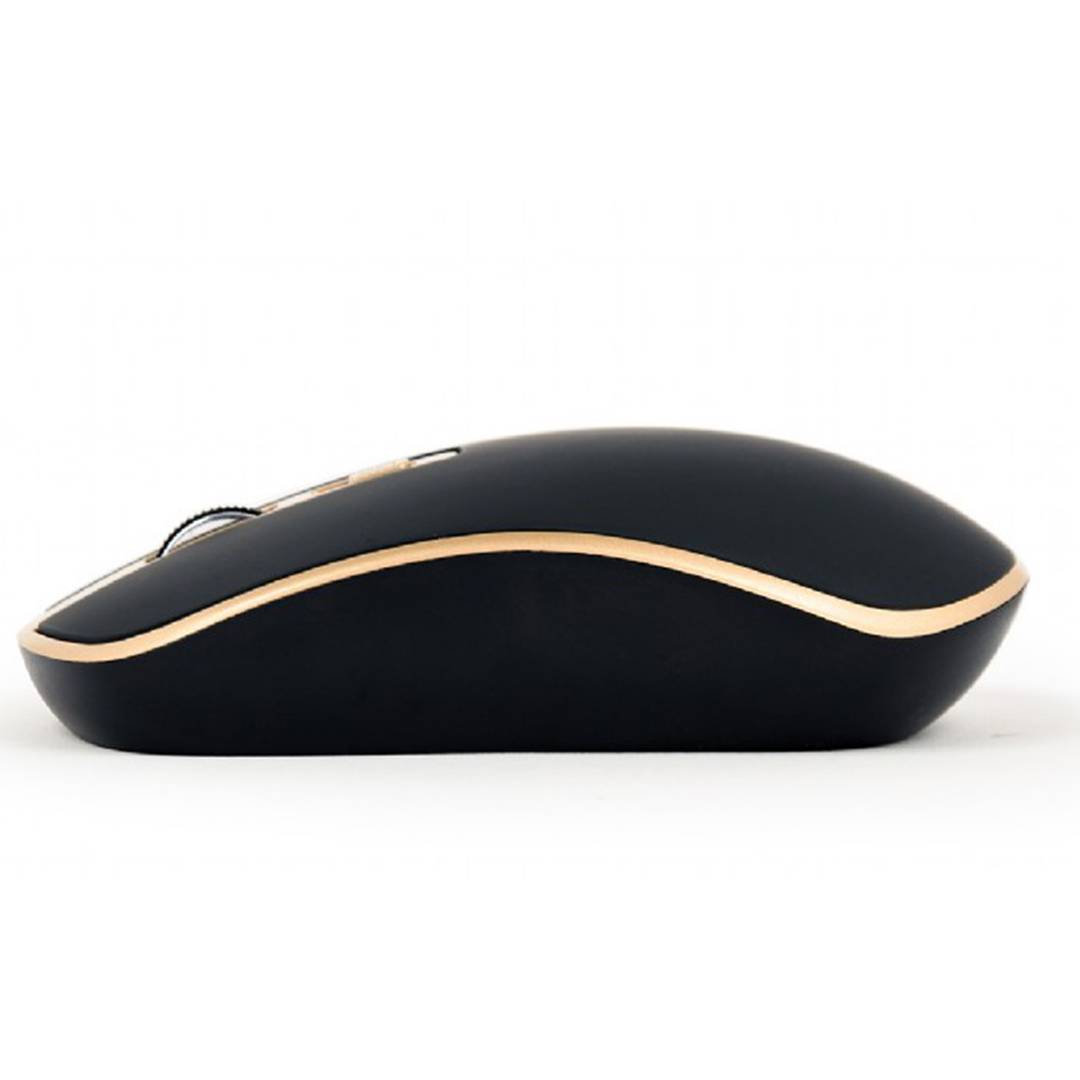 Mouse ottico wireless Gembird nero e oro