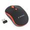 Mouse ottico wireless Gembird nero/rosso