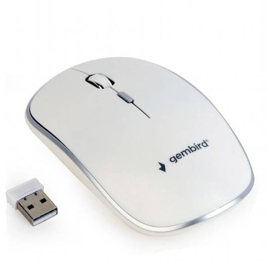 Mouse ottico wireless Gembird bianco