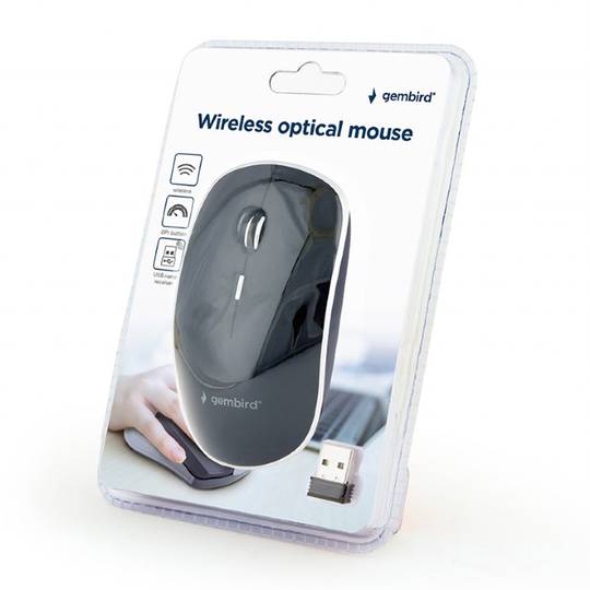 Gembird Wireless Optical Mouse Black
